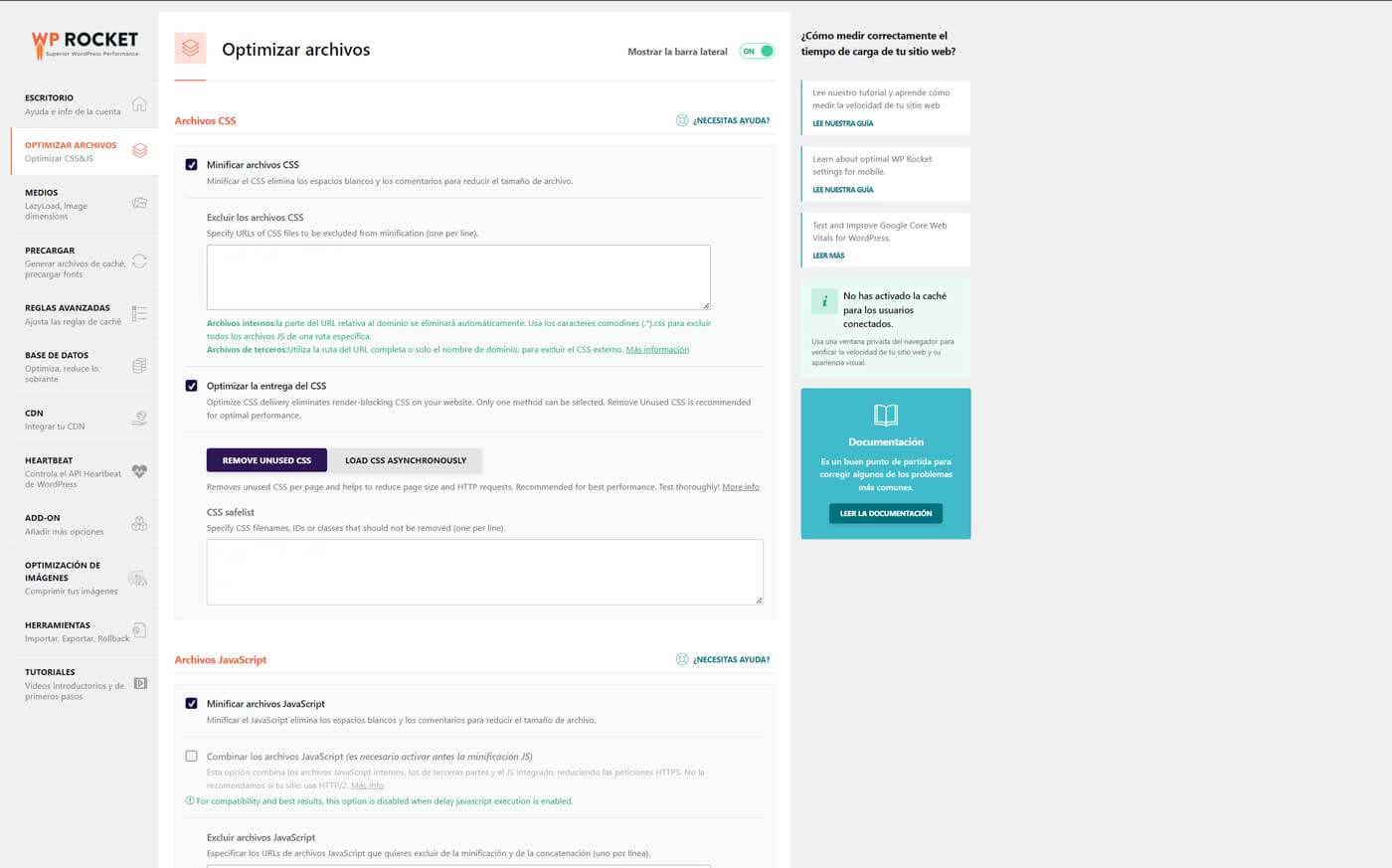 wp-rocket-optimizar-archivos